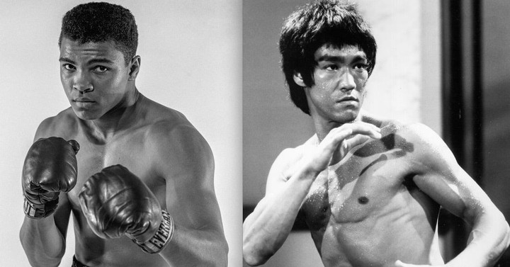 Lý Tiểu Long đã học kỹ thuật di chuyển của Muhammad Ali Lý Tiểu Long quan sát kỹ thuật di chuyển của Muhammad Ali